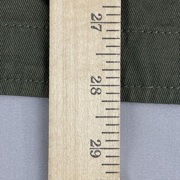 Adam Levine Button-Up Shirt Jacket Long Sleeve Womens S Solid Green Pockets Army - Picture 9 of 14